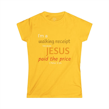 Walking Receipt Woman's T-shirt