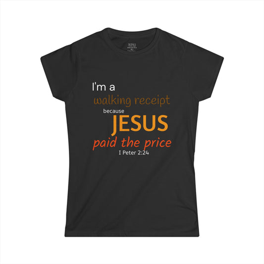 Walking Receipt Woman's T-shirt