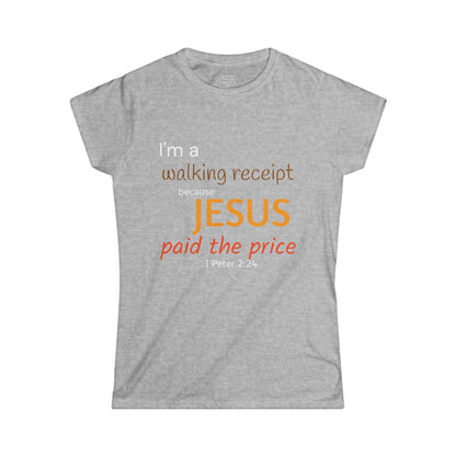 Walking Receipt Woman's T-shirt