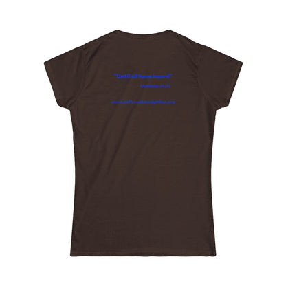 God is #GirlDad!  Matthew 28-1-7 Woman's T-shirt