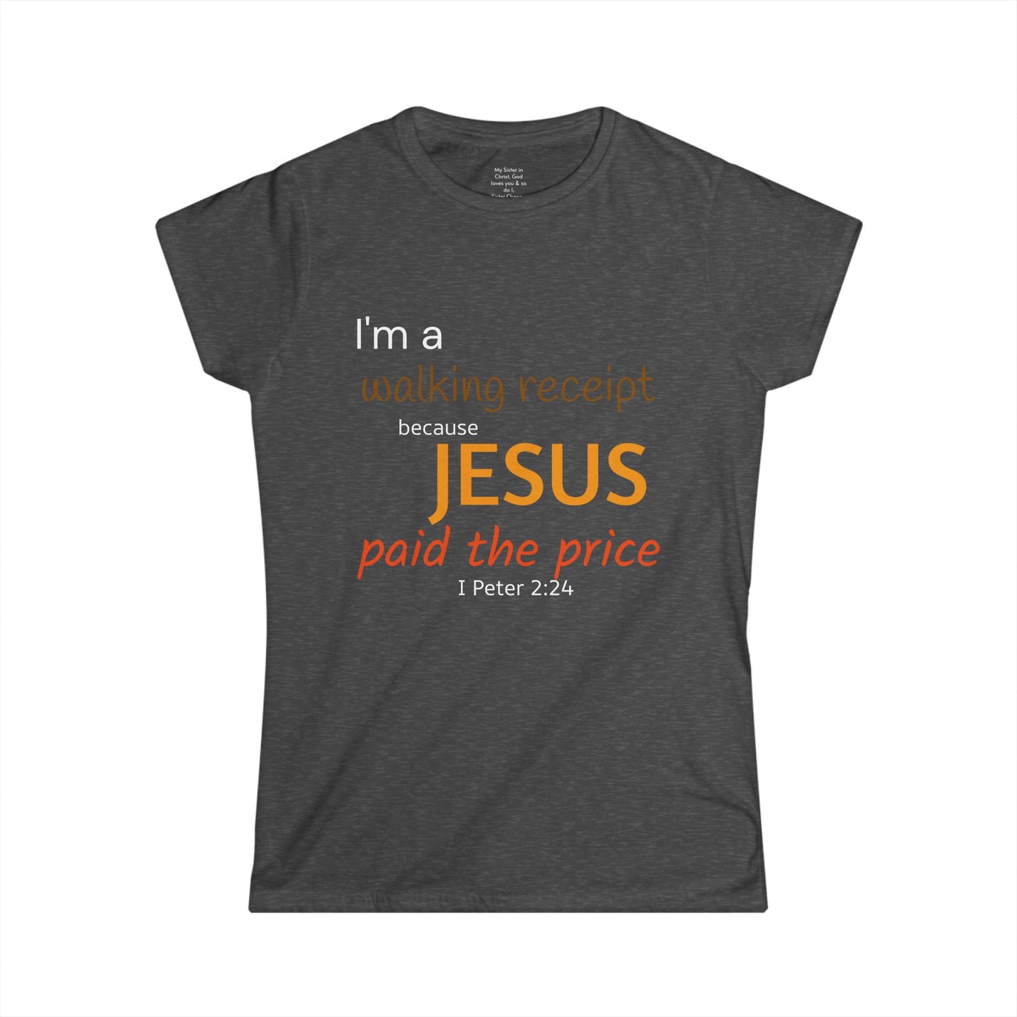 Walking Receipt Woman's T-shirt