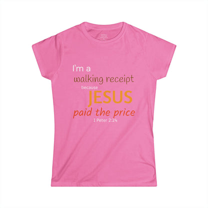 Walking Receipt Woman's T-shirt