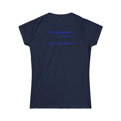 God is #GirlDad!  Matthew 28-1-7 Woman's T-shirt