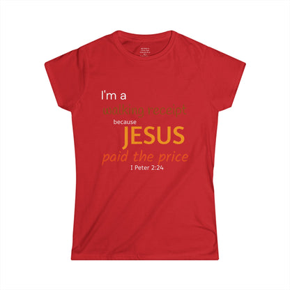 Walking Receipt Woman's T-shirt