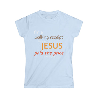 Walking Receipt Woman's T-shirt