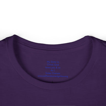 God is #GirlDad!  Matthew 28-1-7 Woman's T-shirt
