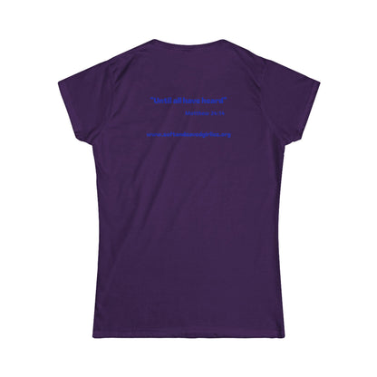 God is #GirlDad!  Matthew 28-1-7 Woman's T-shirt